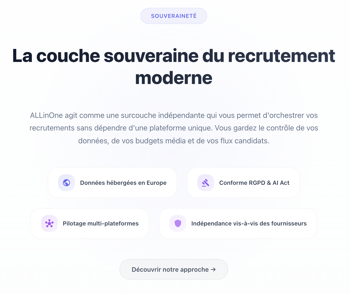ALLinOne : la couche souveraine du recrutement moderne